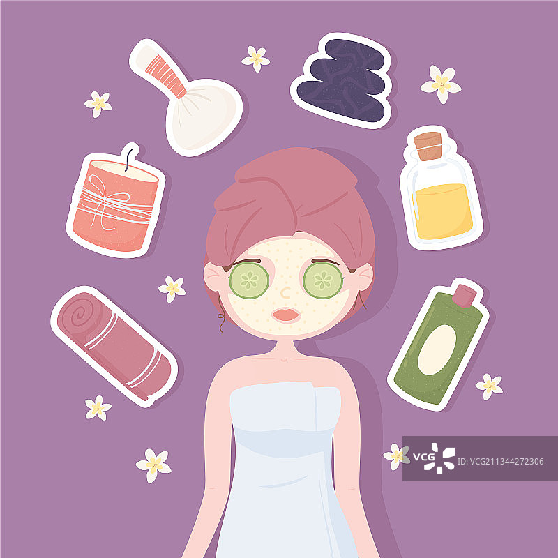 女性面具图标合集图片素材