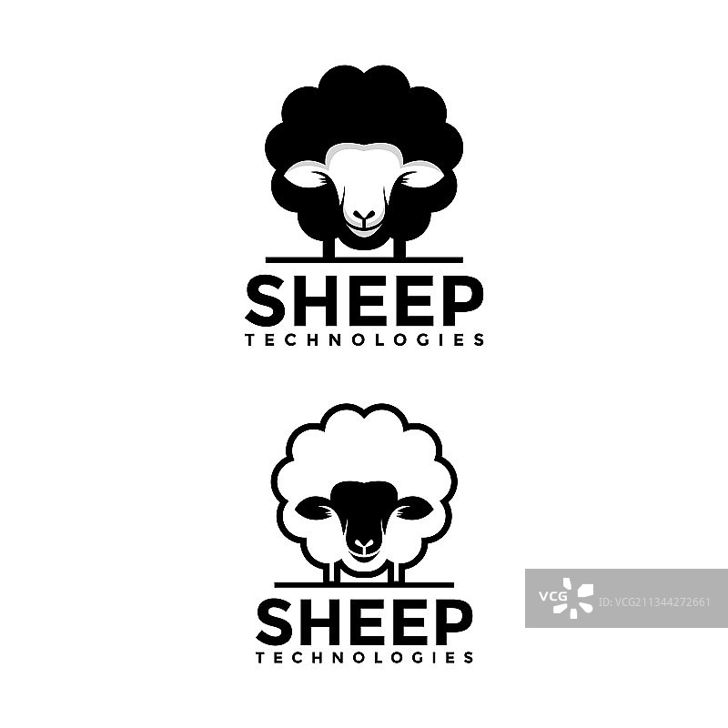 绵羊Logo模板图片素材