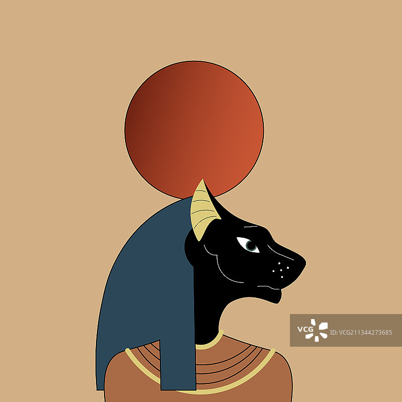 埃及女神芭斯特女性之美图片素材