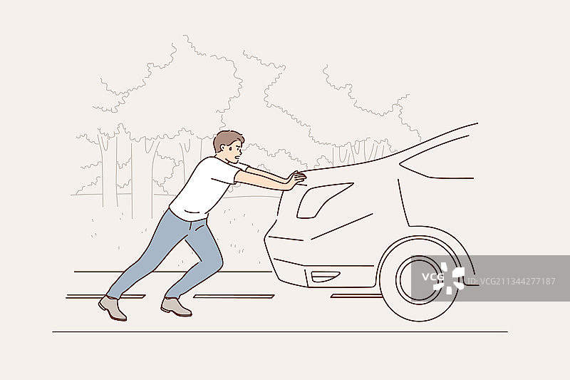 汽车故障与维修服务概念图片素材