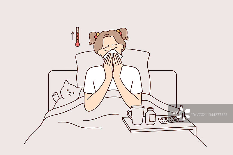 疾病和不适感概念图片素材