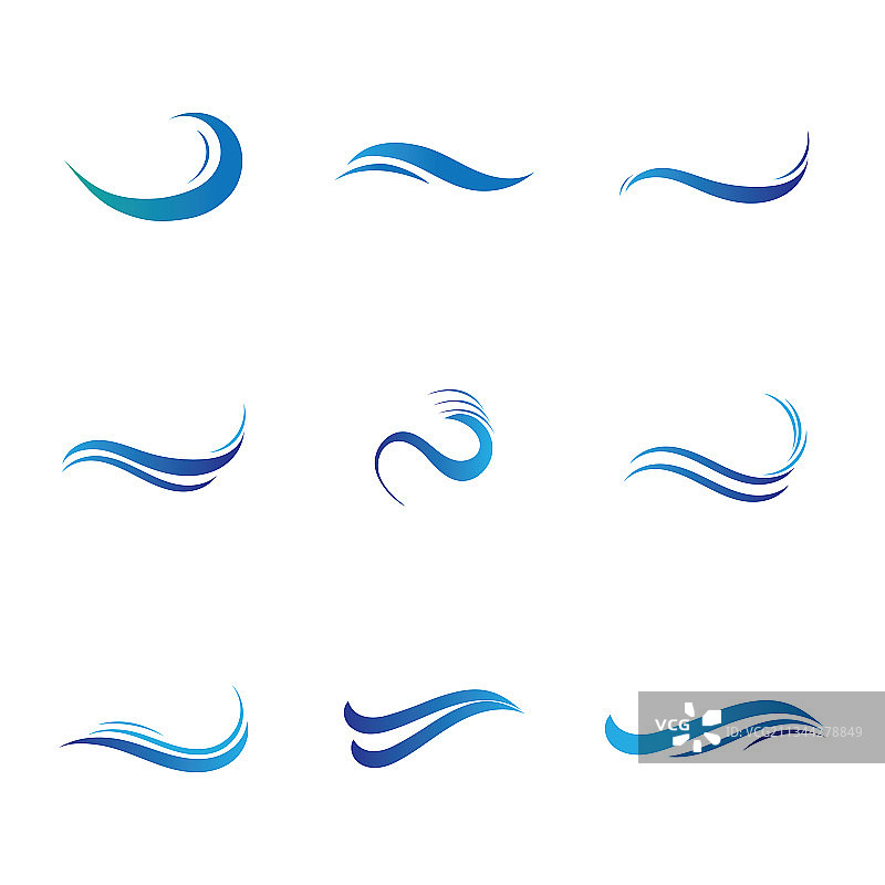 水波图标图片素材