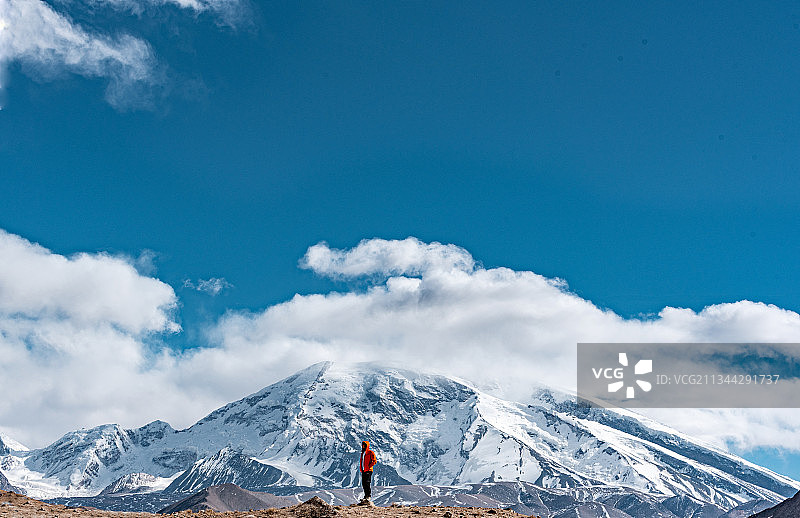 慕士塔格峰图片素材
