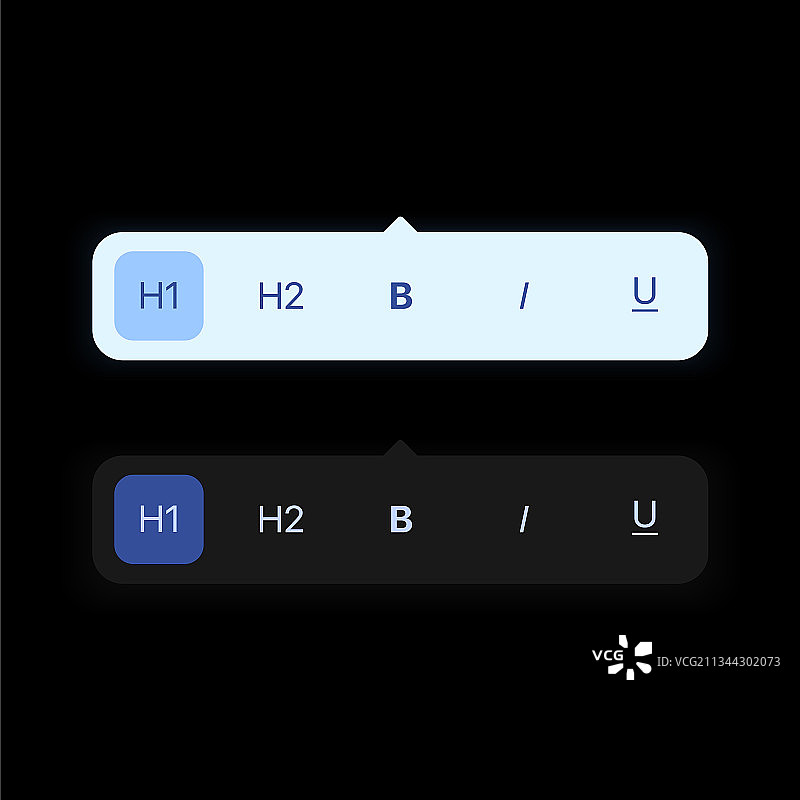 字符菜单气泡选择字体类型文本图片素材