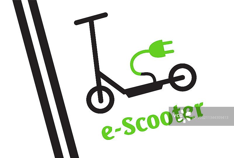 滑板车停车位图片素材