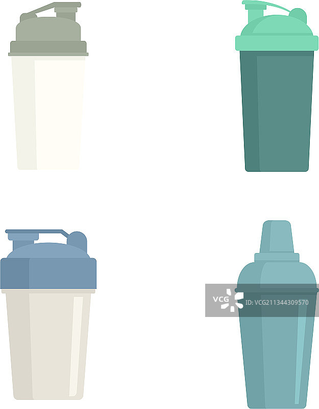 摇摇杯图标扁平设计图片素材