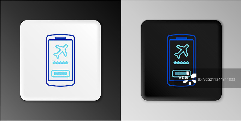 带有电子登机牌的智能手机图片素材