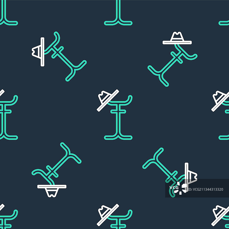 衣帽架图标（无缝图案）图片素材