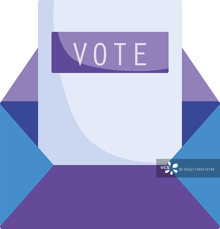信封中的选票图片素材