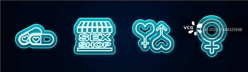 增强药丸、性用品商店大楼图片素材