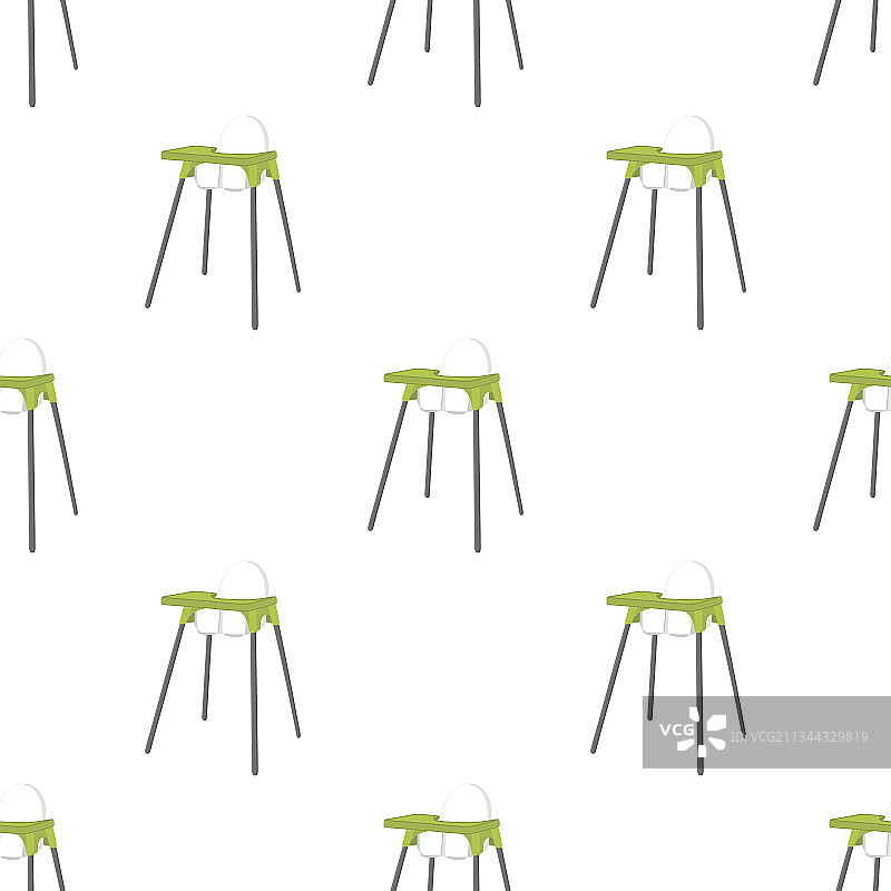 主题色彩丰富的现代儿童高脚椅图片素材