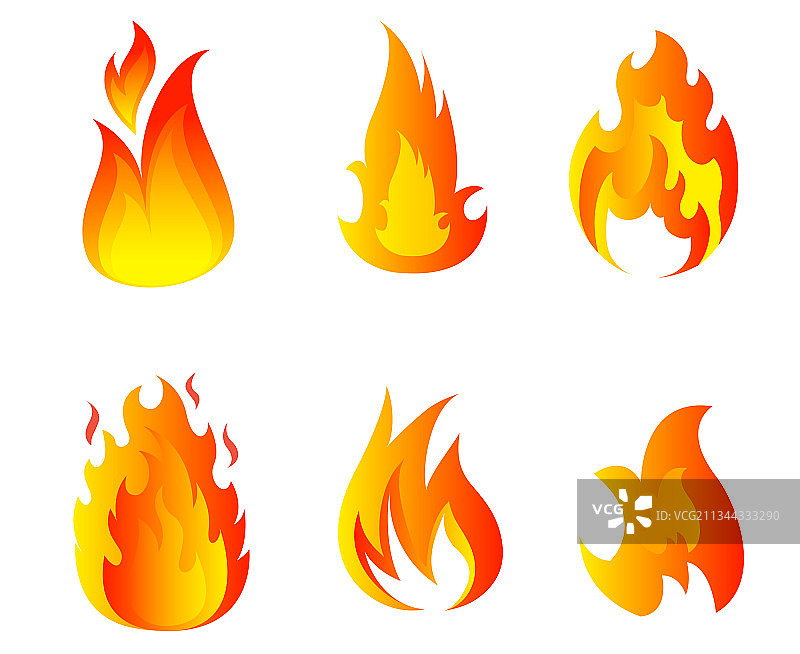火焰抽象设计元素图片素材