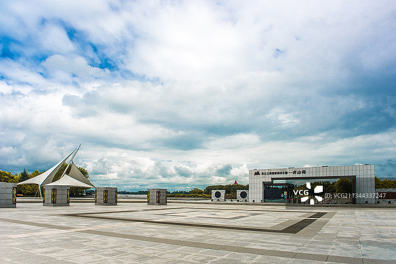 黑龙江 鹤岗市 名山岛 中俄广场图片素材