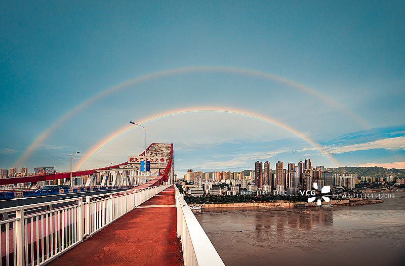 重庆双层彩虹图片素材