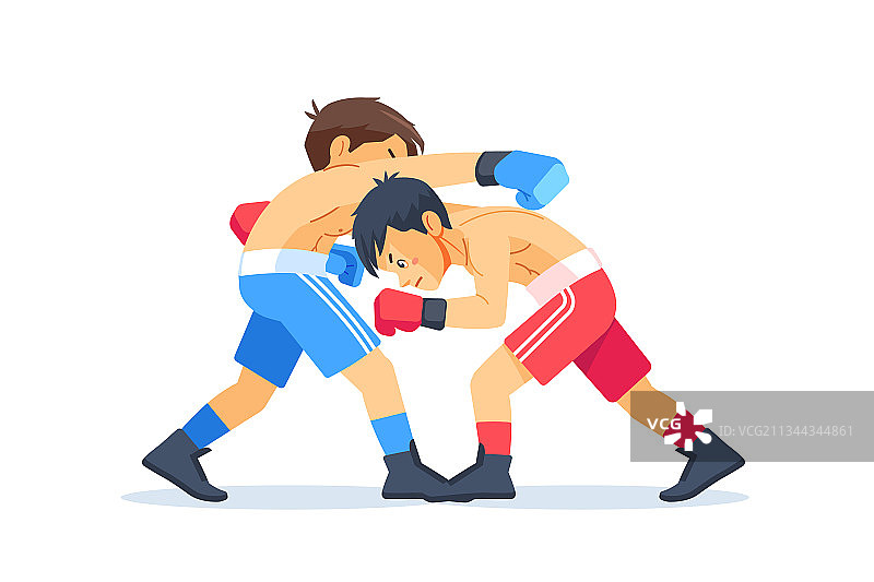 青少年儿童拳击格斗图片素材