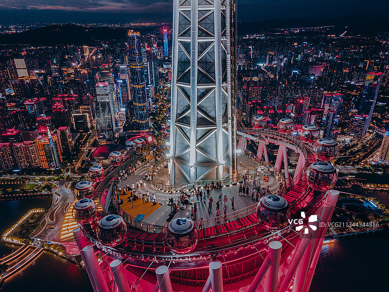 广州塔摩天轮图片素材