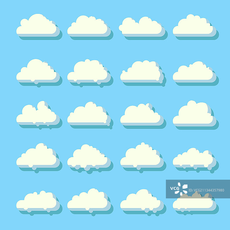 云朵图案合集图片素材