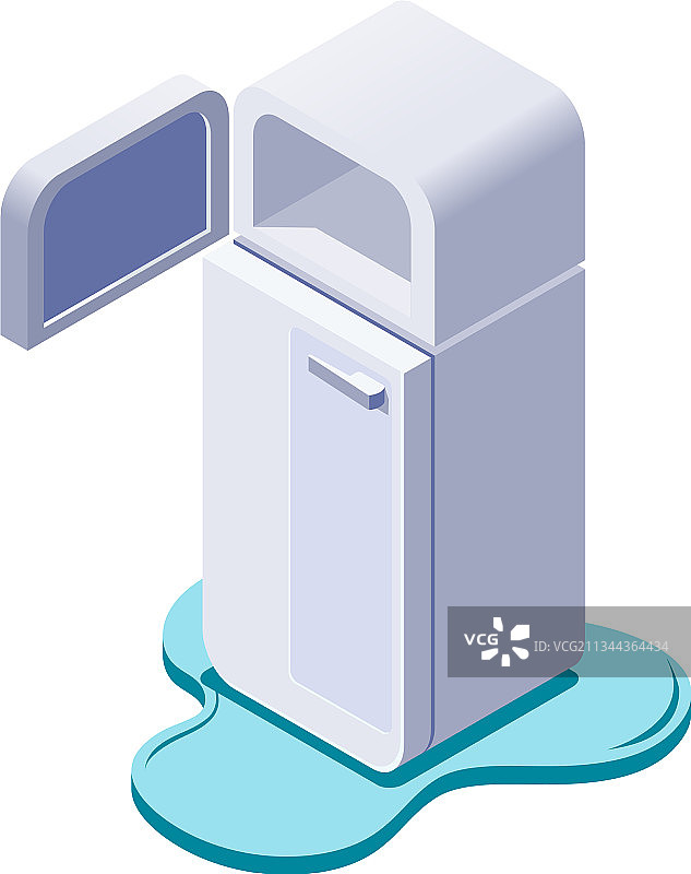 冰箱漏水图标图片素材