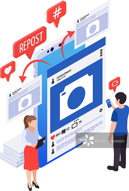 社交媒体图标图片素材