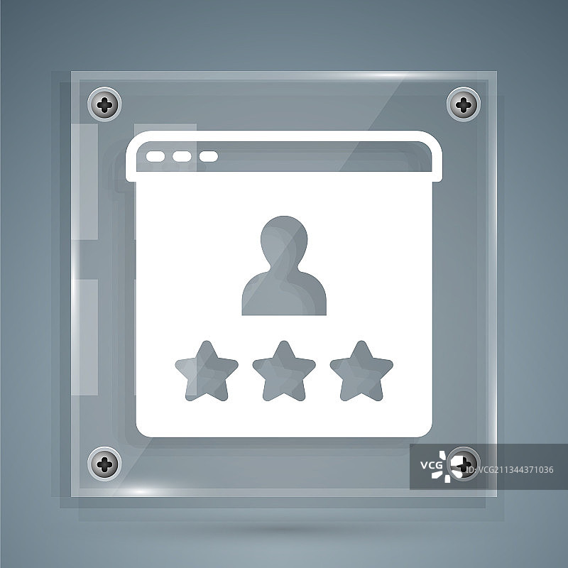 白色消费者产品评级图标图片素材