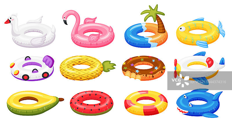 游泳圈充气泳池配件图片素材