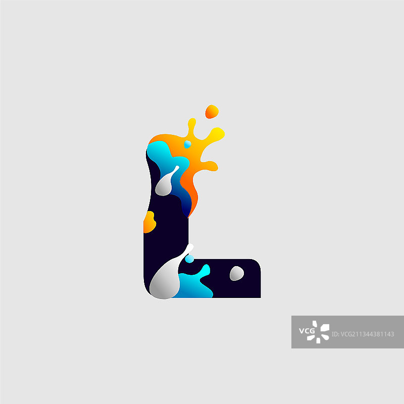 现代彩色字母logo图片素材