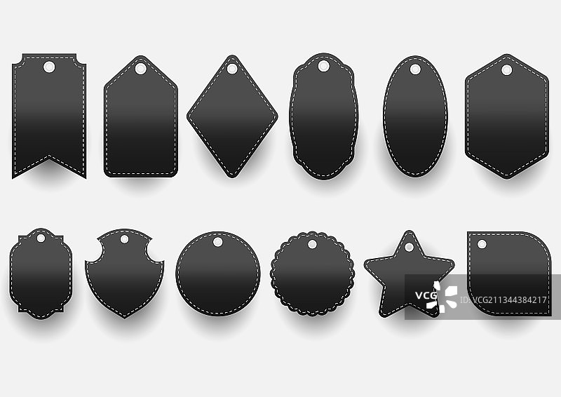 黑色价格标签合集图片素材