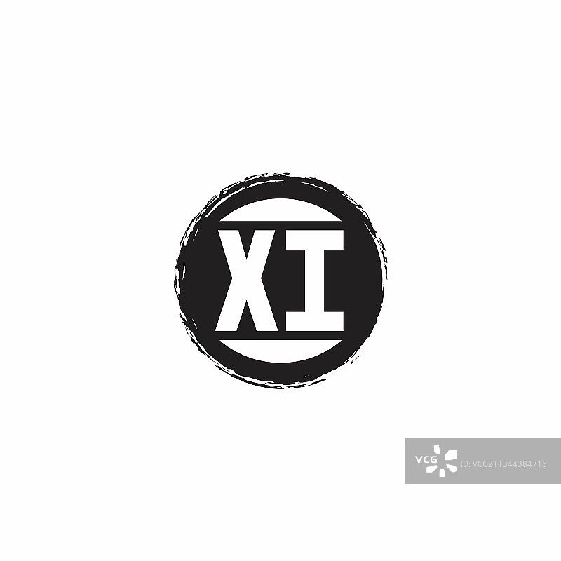 抽象XI首字母logo图片素材