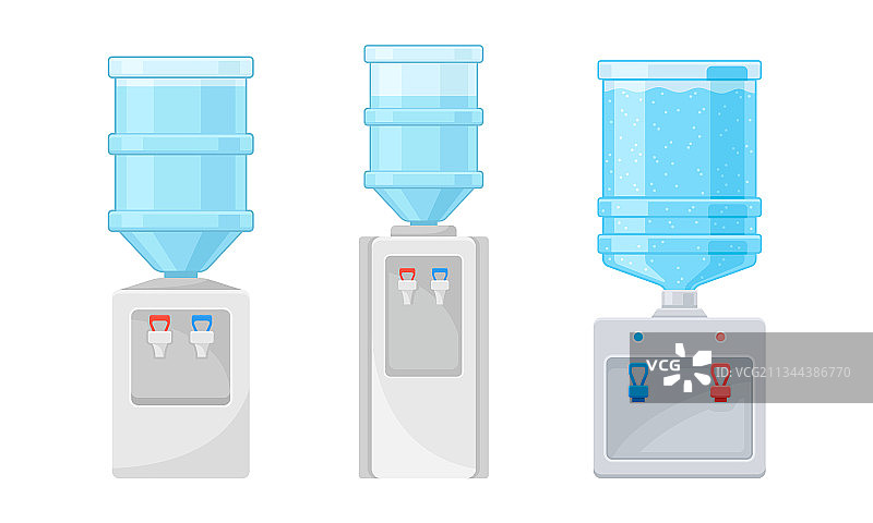 饮用纯净水的饮水机或冷却器图片素材