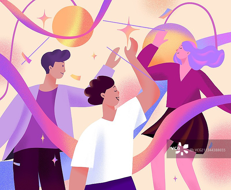 庆祝，开心，派对，青年，跳舞图片素材