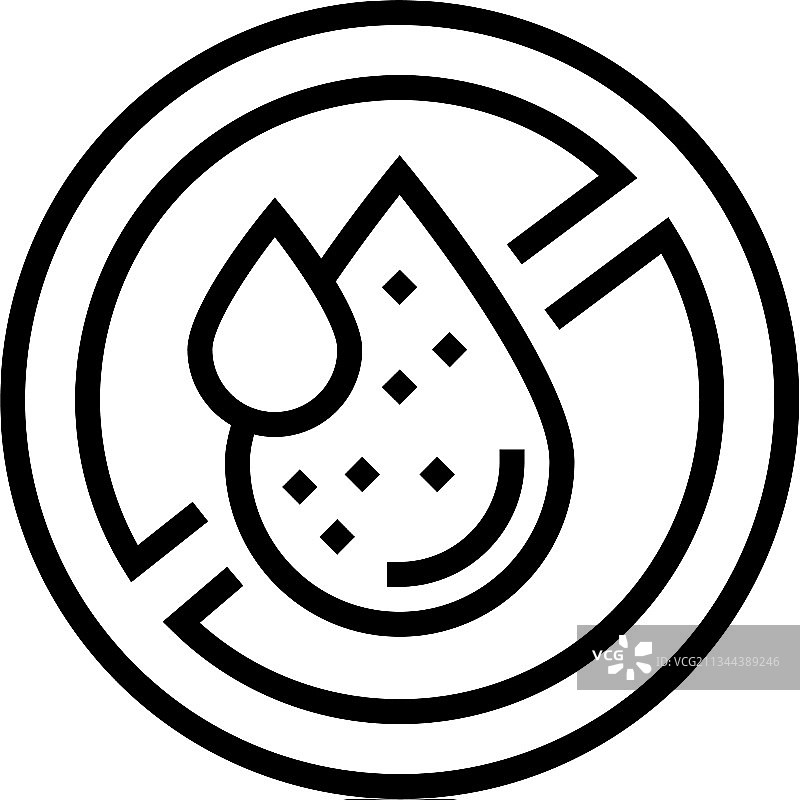 无甲醛角蛋白线条图标图片素材