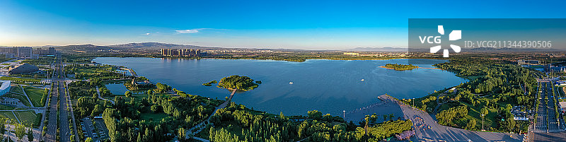 大同文瀛湖图片素材
