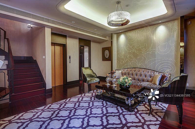 样板房，住宅空间，古典，中式，民国图片素材