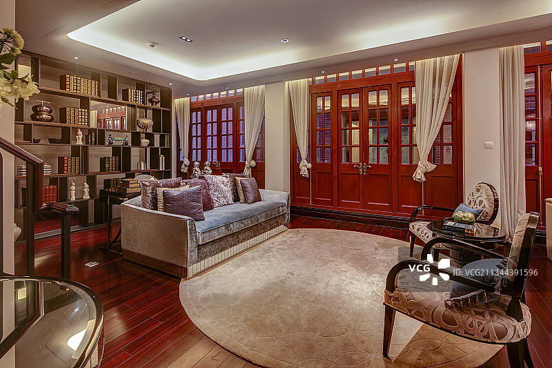 样板房，住宅空间，古典，中式，民国图片素材