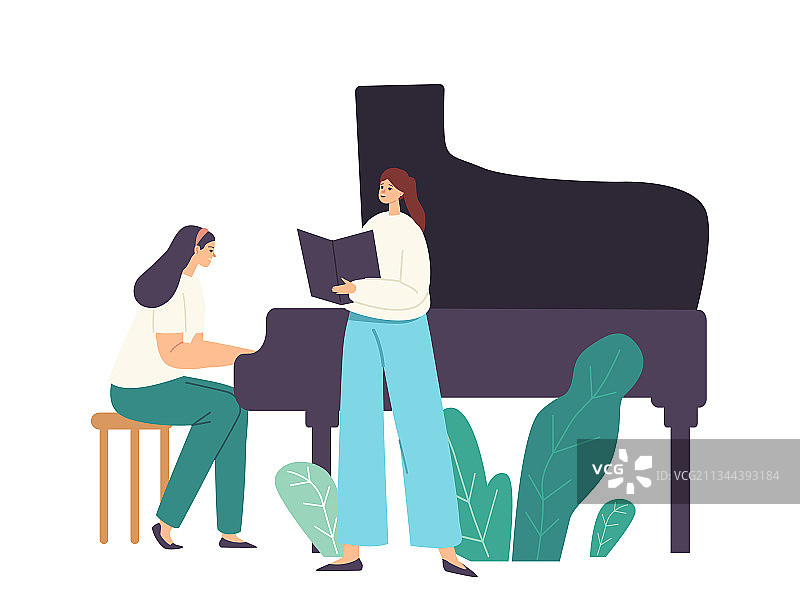 舞台上的歌剧合唱或独奏表演图片素材