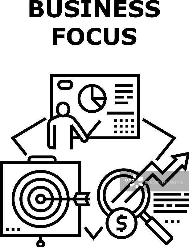 黑色商务焦点概念图片素材