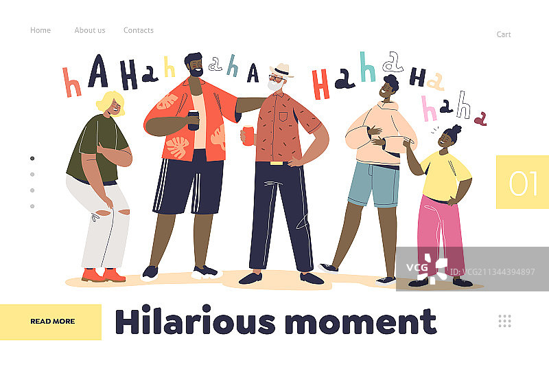 人们的搞笑瞬间着陆页图片素材