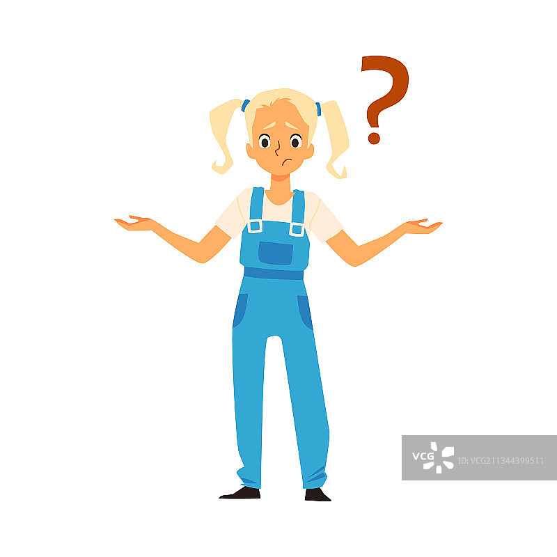 举手提问的少女图片素材