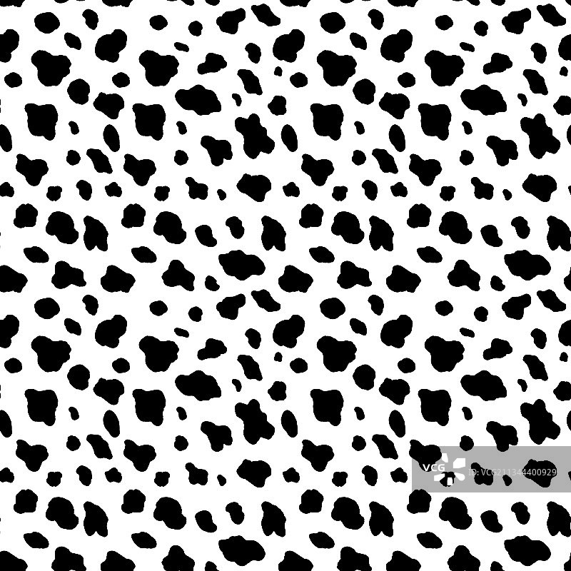 抽象现代奶牛皮毛无缝动物图案图片素材