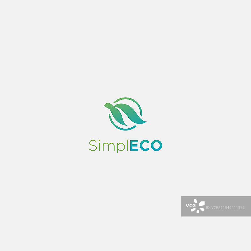 乌龟简洁环保自然标志图片素材