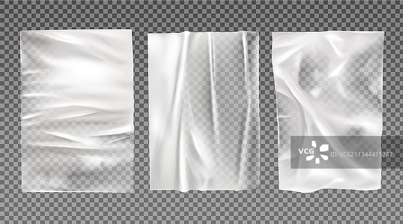 潮湿的白色纸张粘贴图片素材