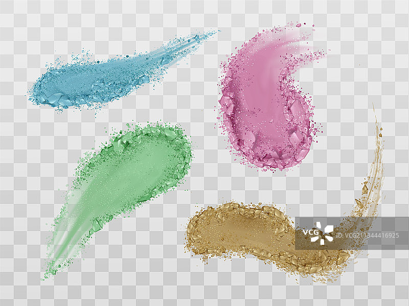 眼影涂抹粉末腮红盘图片素材