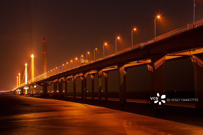 绍兴嘉绍大桥图片素材