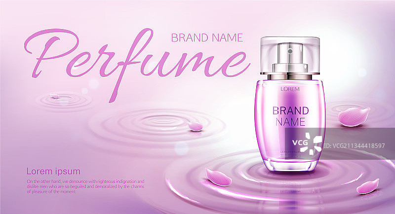 水面香水瓶图片素材