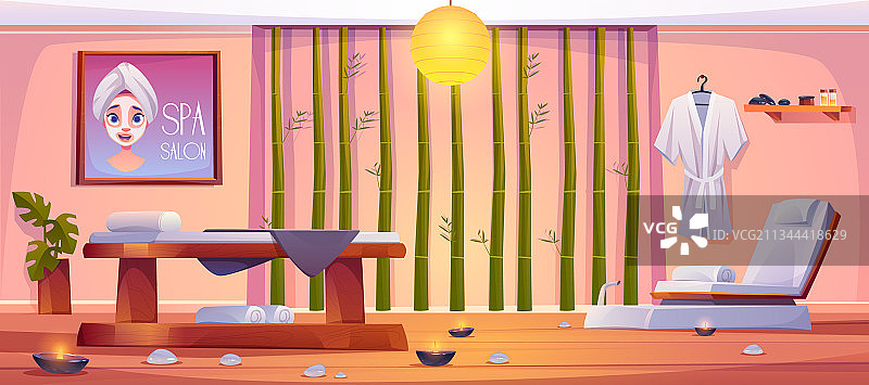 SPA沙龙室内空房间及设备图片素材