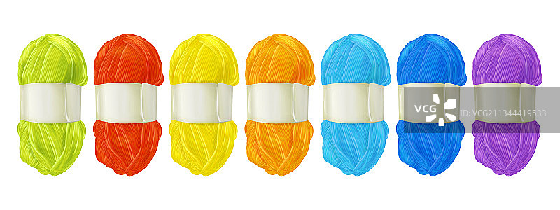 彩色毛线球套装图片素材