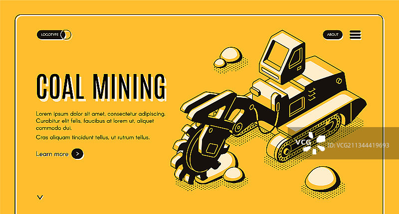 煤矿公司等距网站图片素材