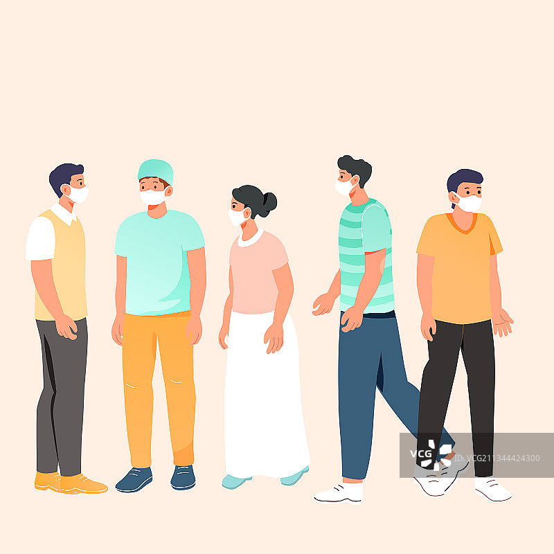 卡通预防感冒疫情疾病治疗医院医生诊断体检住院医疗健康矢量插画图片素材