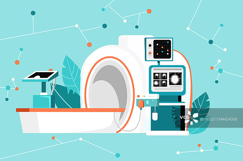 卡通疾病治疗医院医生诊断人民群众全身体检住院医疗健康矢量插画图片素材