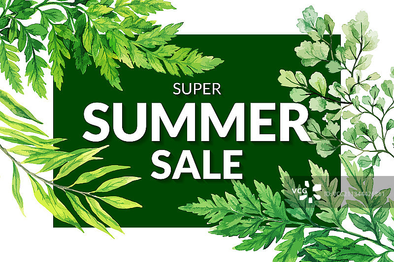 抽象花束夏季促销banner图片素材